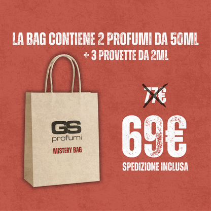 GS Mistery Bag | 2 Fragranze da 50ml + 3 Provette da 2ml