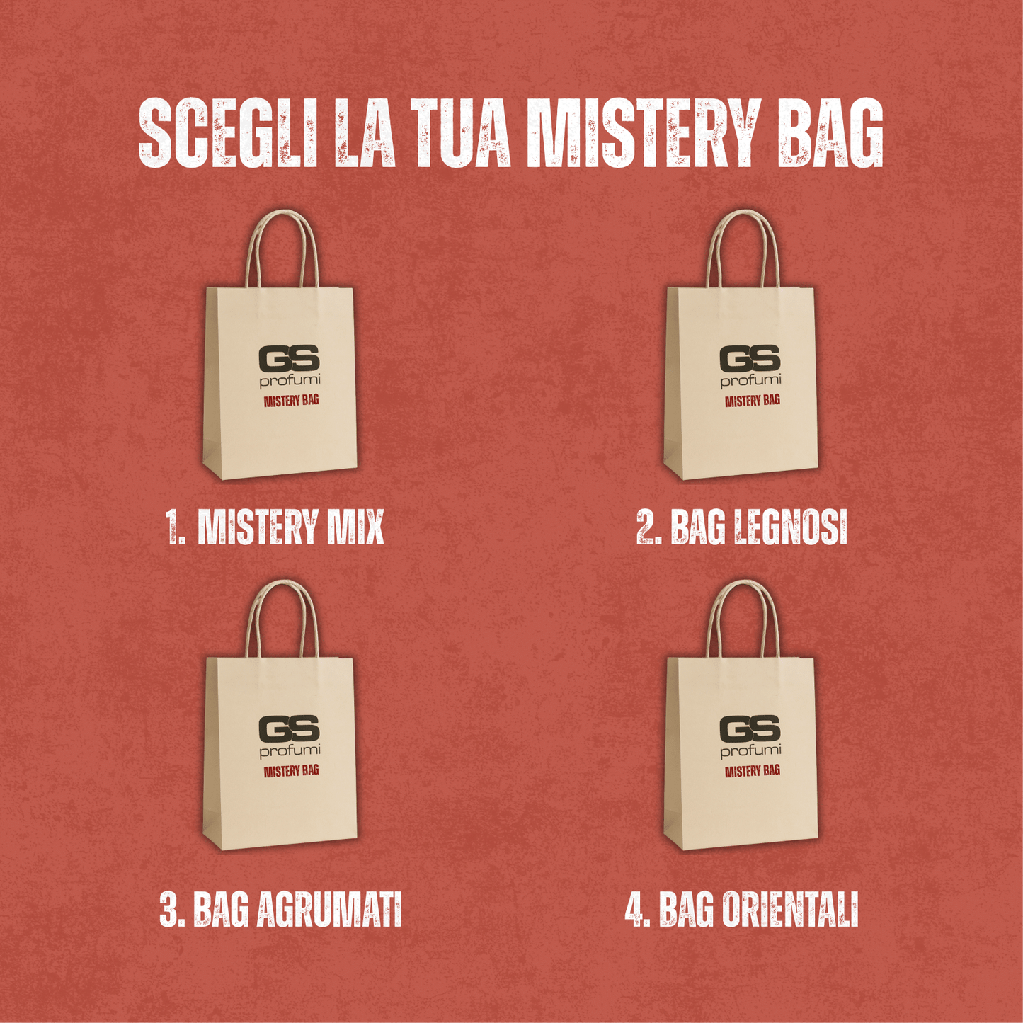 GS Mistery Bag | 2 Fragranze da 50ml + 3 Provette da 2ml