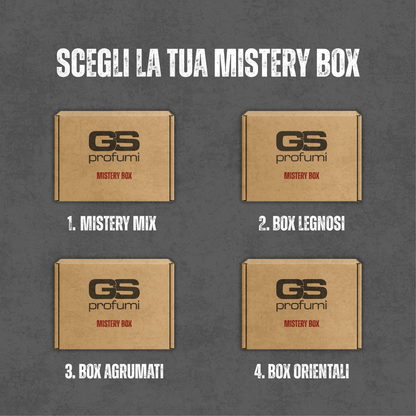 GS Mistery Box | 3 Fragranze da 50ml + 5 Provette da 2ml